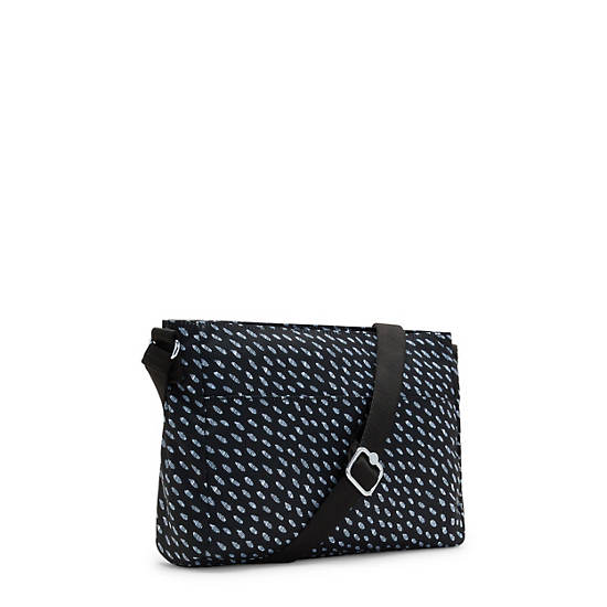 Kipling New Angie Printed Crossbody Veske Svarte | NO 2014SG